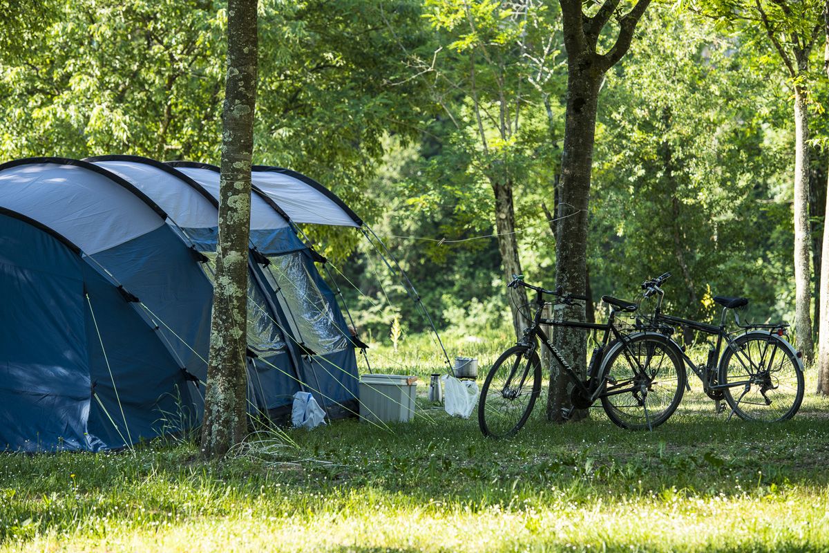 Emplacement tente et caravane au camping les platanes